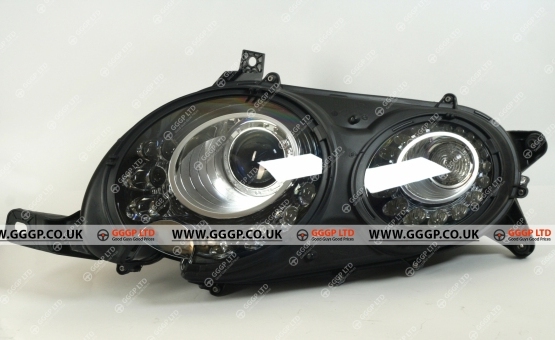 Left headlight GT II 2011- (with diodes black GT3-R)